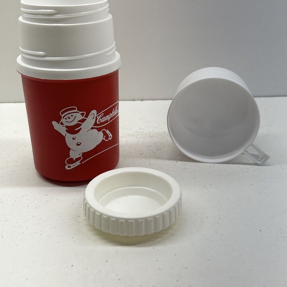 Vintage Aladdinware Campbell's Soup Thermos with Cup - Red/White Snowman - Picture 7 of 7